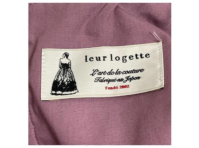 Autre Marque Vestido de Tweed Leur Logette Rosa - vista 4