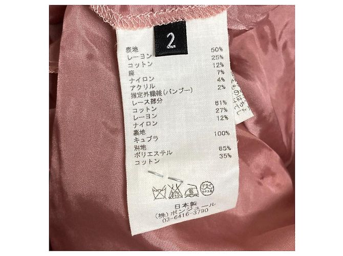 Autre Marque Vestido de Tweed Leur Logette Rosa - vista 5