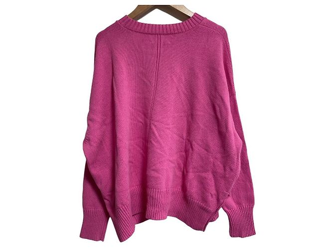 Autre Marque United Arrows Side Slit Oversized Knit Rosa - vista 2