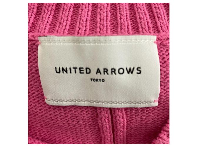 Autre Marque United Arrows Side Slit Oversized Knit Rosa - vista 4