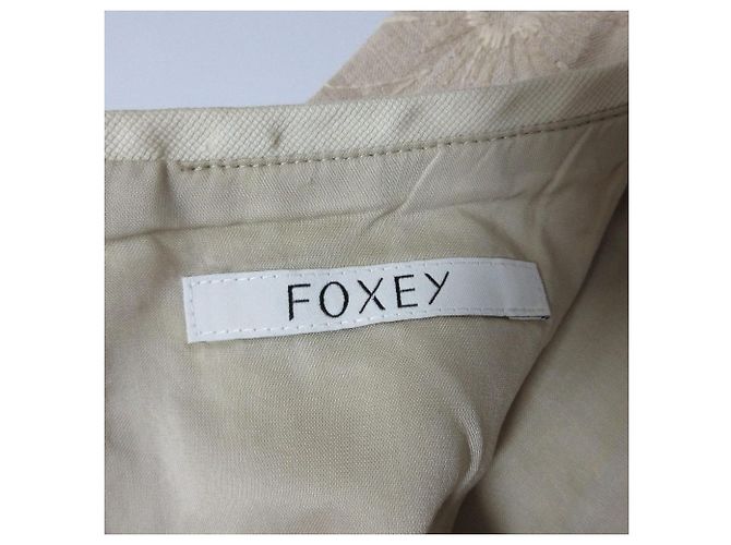 Autre Marque FOXEY Bloom Embroidery Kleid Beige - Ansicht 6