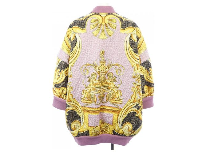 Autre Marque Blusón de seda Fendace FJ7259 AIE3 Castaño Rosa - vista 2