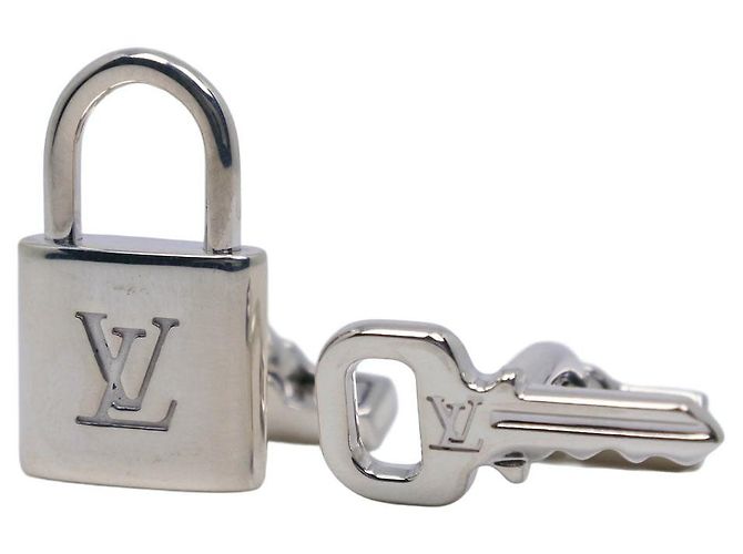 Louis Vuitton Boutons de Manchette Cadenas et Clé Silver 925 Cufflinks Argento - vista 2