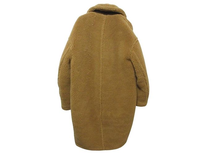 Autre Marque Abrigo cocoon de boa CINOH Castaño - vista 2