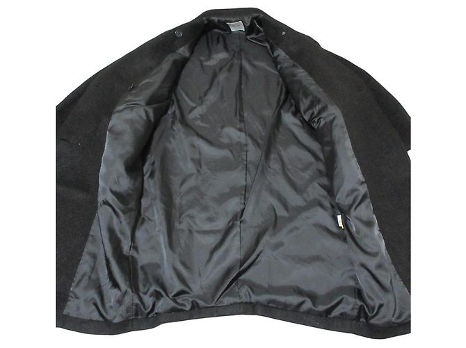 Autre Marque CLANE SHORT SHAGGY COCOON OVER COAT Abrigo de lana Negro - vista 6
