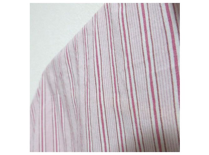 Autre Marque Abito camicia in cotone a righe forte_forte Rosa - vista 3