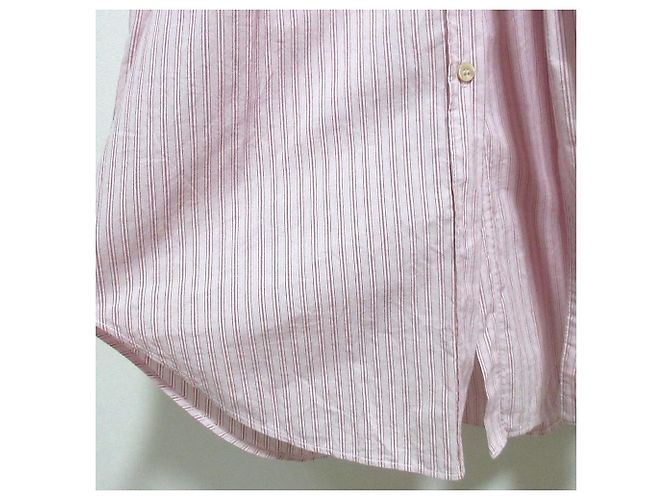 Autre Marque Abito camicia in cotone a righe forte_forte Rosa - vista 5
