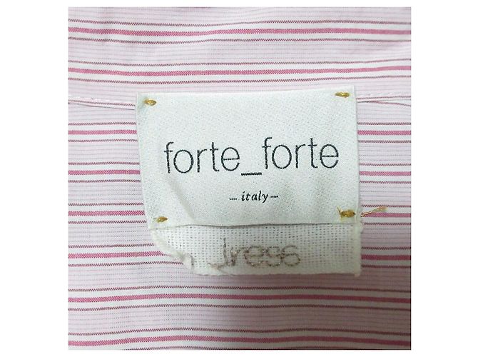 Autre Marque Abito camicia in cotone a righe forte_forte Rosa - vista 7