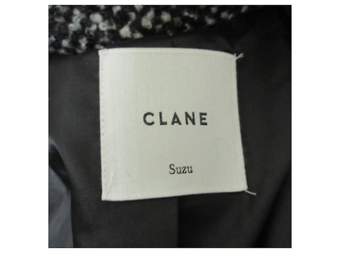 Autre Marque Cappotto CLANE MIX COLOR OVER COAT Nero - vista 6