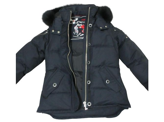 Autre Marque Moose Knuckles Fox Fur Down Jacket Blue Navy blue - view 5
