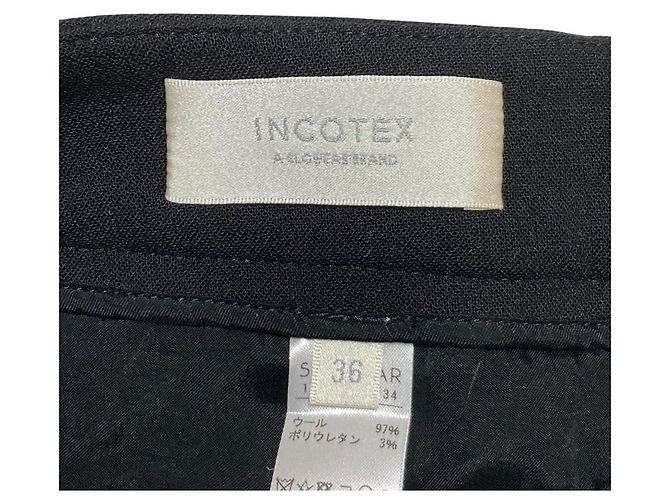 Autre Marque Pantaloni Slim Incotex Nero - vista 5