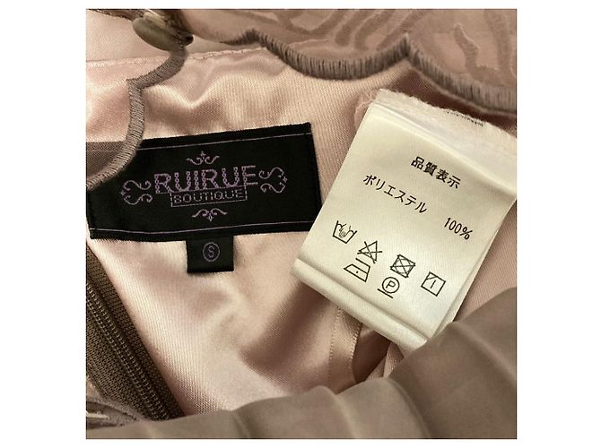Autre Marque Vestido plisado RUIRUE BOUTIQUE Rosa - vista 3