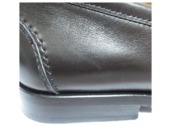 Mocassins Gancini Salvatore Ferragamo Noir - vue 16