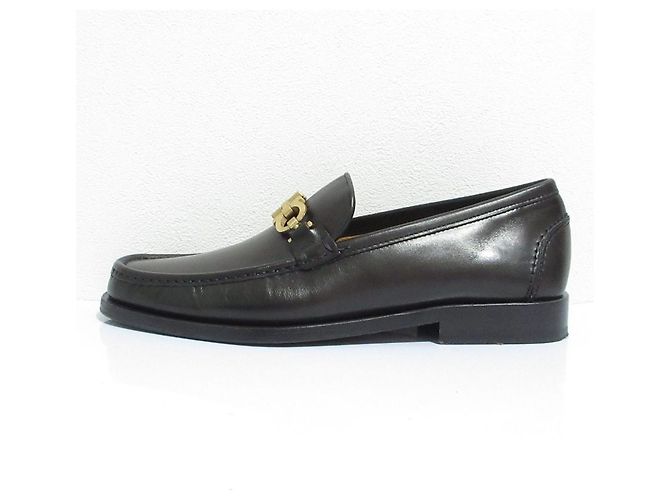 Mocassins Gancini Salvatore Ferragamo Noir - vue 2