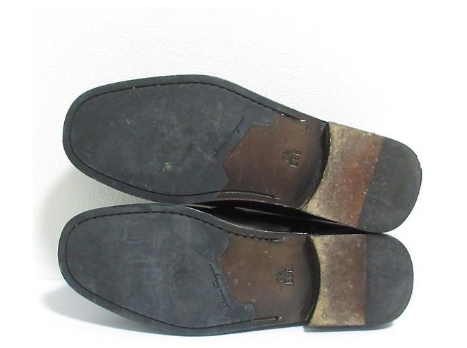 Mocassins Gancini Salvatore Ferragamo Noir - vue 6