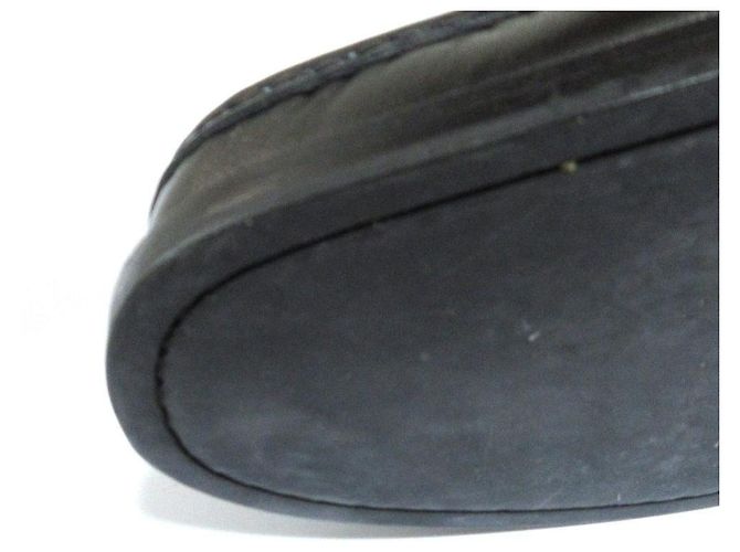 Mocassins Gancini Salvatore Ferragamo Noir - vue 9