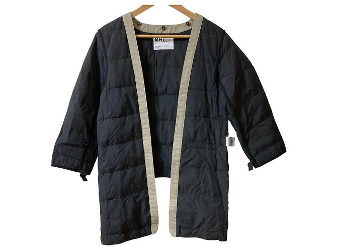 Autre Marque Abrigo Margaret Howell PROOFED COTTON NYLON TWILL Beige - vista 12