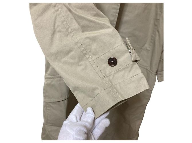 Autre Marque Abrigo Margaret Howell PROOFED COTTON NYLON TWILL Beige - vista 6