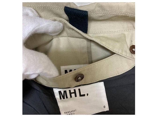Autre Marque Abrigo Margaret Howell PROOFED COTTON NYLON TWILL Beige - vista 8