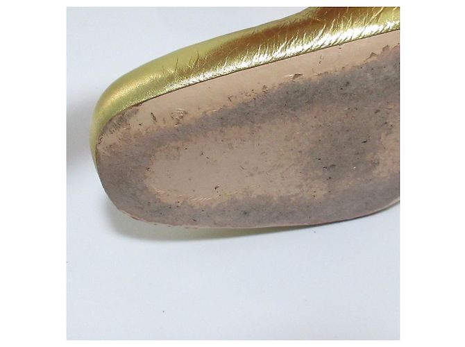 Décolleté Roger Vivier Trevivier con cristalli e tacco largo D'oro - vista 9