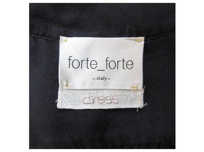 Autre Marque forte_forte Pullover-Hemdkleid Schwarz - Ansicht 8