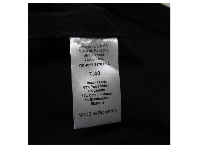 Saia de nylon elástica LANVIN Preto - vista 6