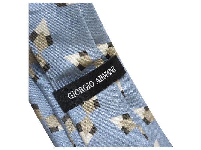 Giorgio Armani Silk Tie Blue - view 4