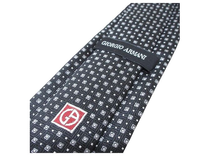 Giorgio Armani Silk Tie Brown Black - view 5