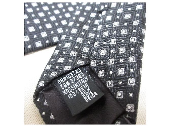 Giorgio Armani Silk Tie Brown Black - view 6