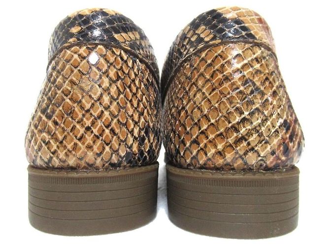 Autre Marque Mocasines G.H. Bass Weejuns de piel de pitón Beige - vista 3