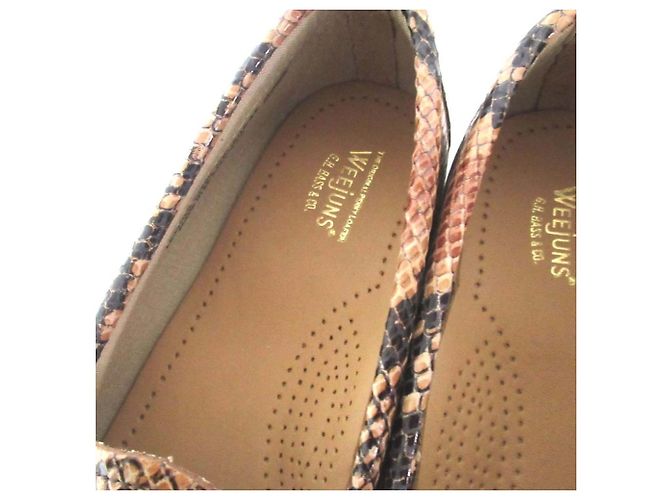 Autre Marque Mocasines G.H. Bass Weejuns de piel de pitón Beige - vista 5