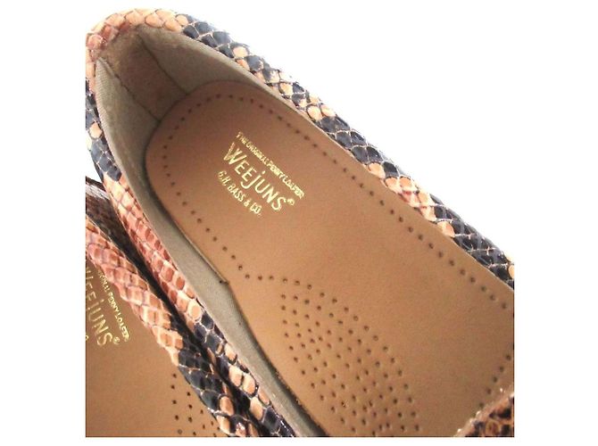 Autre Marque Mocasines G.H. Bass Weejuns de piel de pitón Beige - vista 6