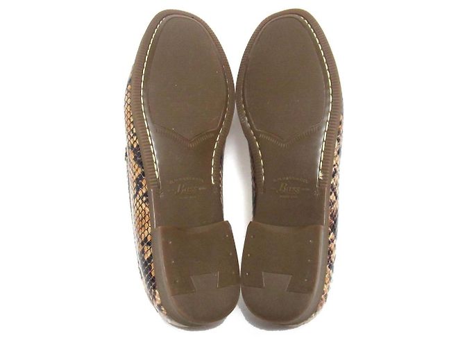 Autre Marque Mocasines G.H. Bass Weejuns de piel de pitón Beige - vista 9
