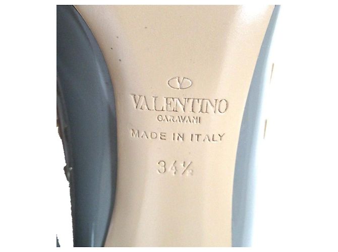 Décolleté Rockstud in vernice Valentino Garavani Marrone - vista 10