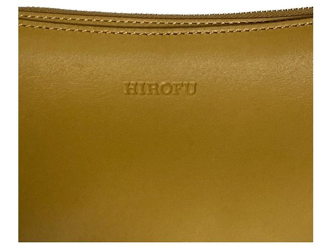 Autre Marque Bolsa de mão em couro HIROFU Marrom Castanho claro - vista 3