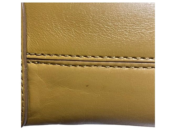 Autre Marque Bolsa de mão em couro HIROFU Marrom Castanho claro - vista 7