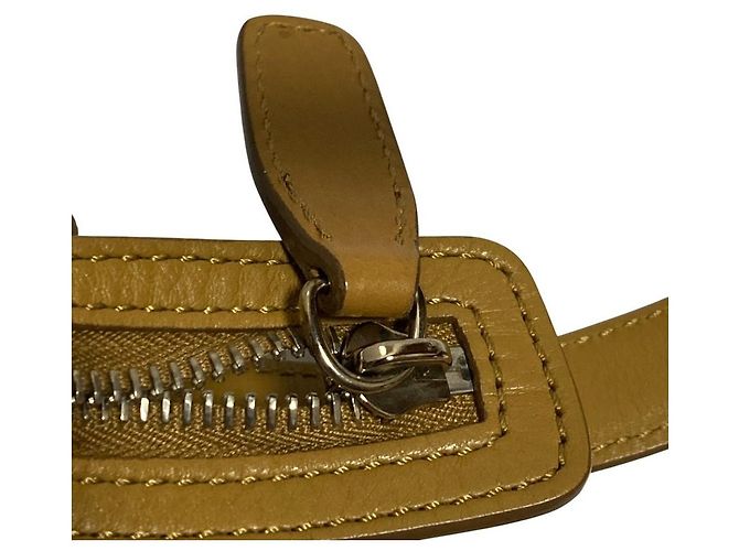Autre Marque Bolsa de mão em couro HIROFU Marrom Castanho claro - vista 8