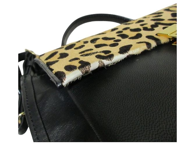 Autre Marque Potior Harako Leopard 2way Shoulder Bag Nero - vista 10