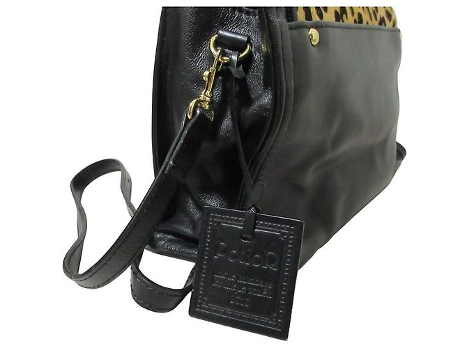 Autre Marque Potior Harako Leopard 2way Shoulder Bag Nero - vista 8