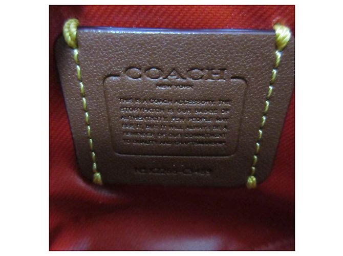 Necessaire de couro Coach JULIENNE Vermelho - vista 10