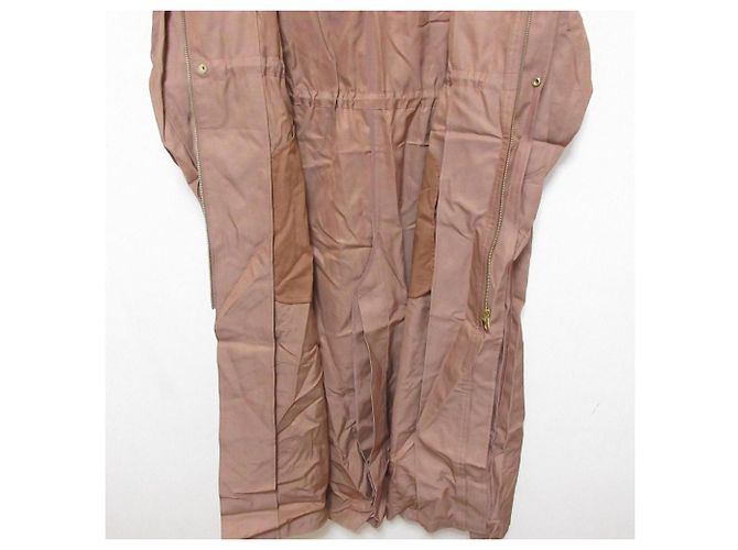 Autre Marque Manteau de printemps long à capuche et fronces NOBLE Rose - vue 18