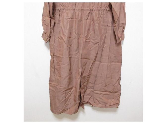 Autre Marque Manteau de printemps long à capuche et fronces NOBLE Rose - vue 7