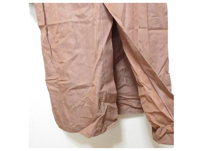 Autre Marque Manteau de printemps long à capuche et fronces NOBLE Rose - vue 8