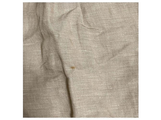 Burberry London Nova Check Leinenrock Beige - Ansicht 10