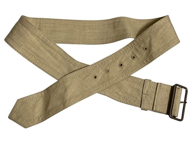 Burberry London Nova Check Leinenrock Beige - Ansicht 11