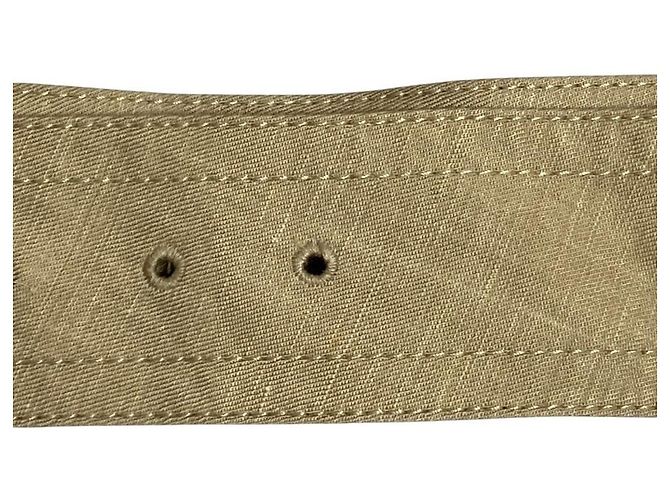 Burberry London Nova Check Leinenrock Beige - Ansicht 12