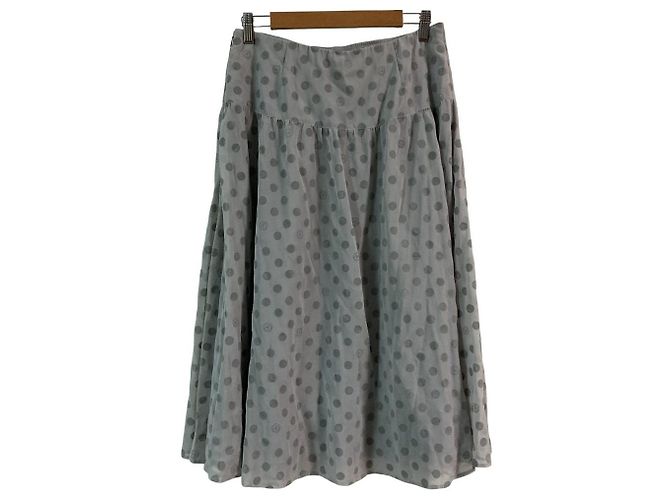 Autre Marque Gonna Ingeborg in chiffon flocky Marrone - vista 2