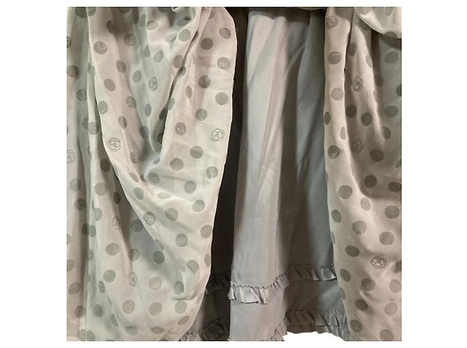Autre Marque Gonna Ingeborg in chiffon flocky Marrone - vista 3