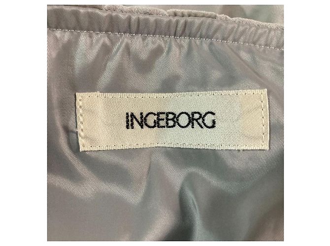 Autre Marque Gonna Ingeborg in chiffon flocky Marrone - vista 4