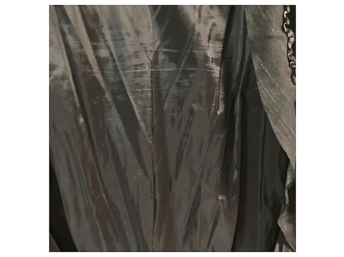 Autre Marque Falda acampanada de denim Ingeborg Negro - vista 3